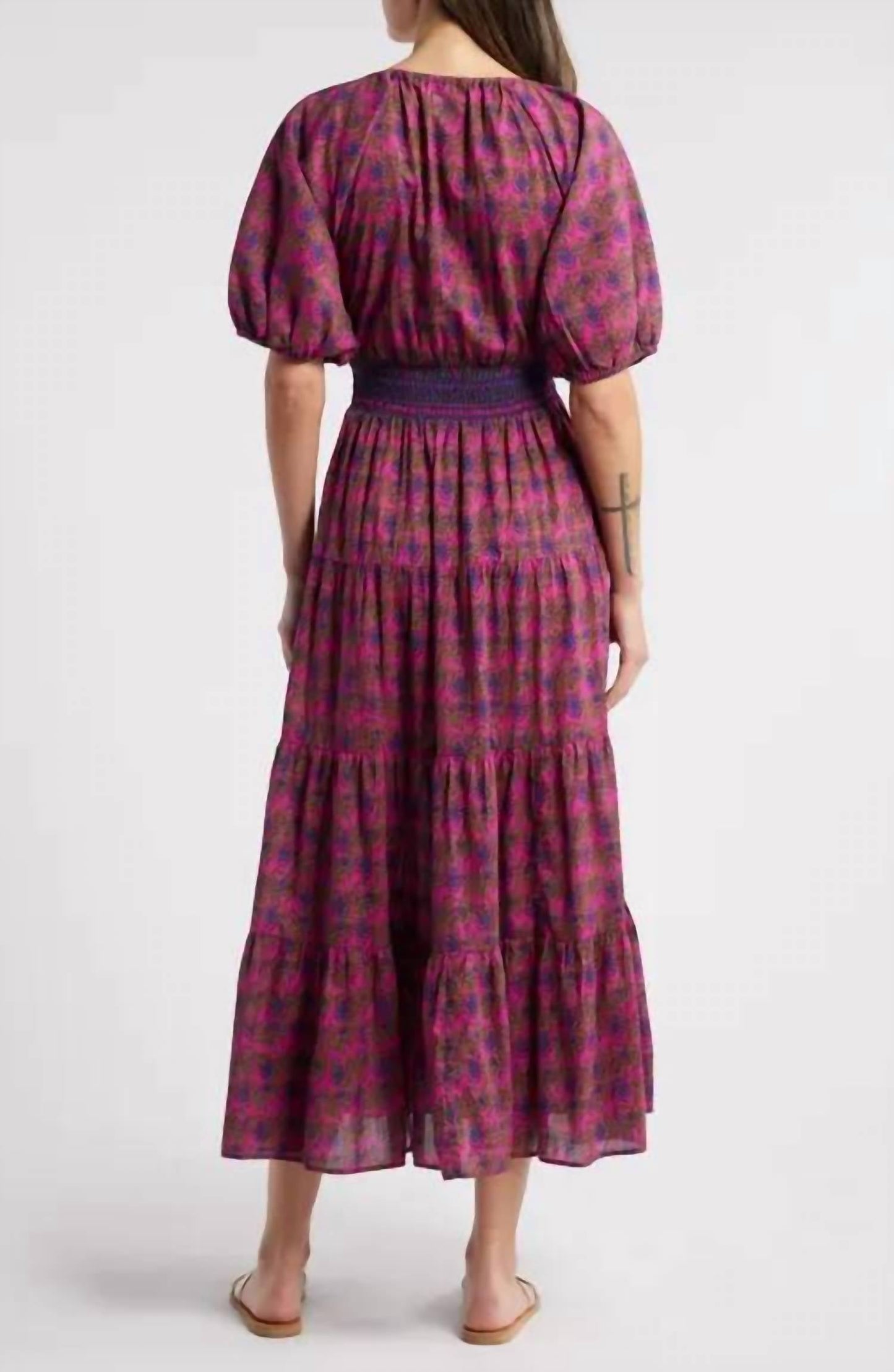 Saylor - The Amyra Block Print Midi Dress