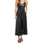 Fifteen Twenty - Faux Leather Cropped Jumpsuit