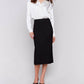 Charlie B - Knee-length Skirt With Side Slits And Pockets