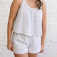 Allie Rose - Ollie Button Down Tank Top