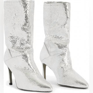 Allsaints - Women's Orlana Leather Shimmer Boots