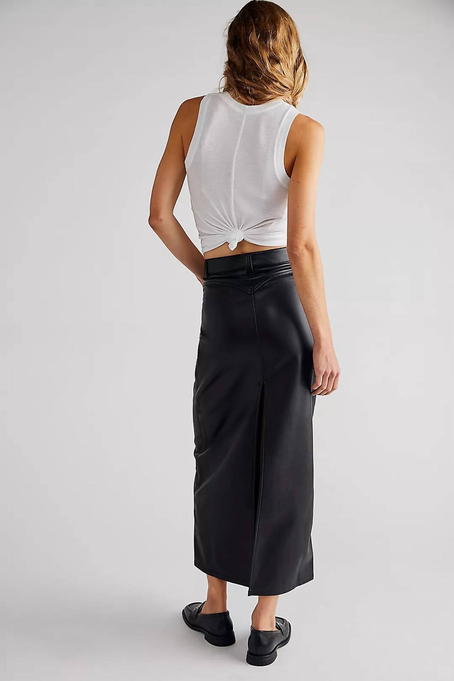 Free People - City Slicker Vegan Maxi Skirt