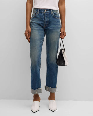 Moussy - Hopewell Straight Cuffed Jeans