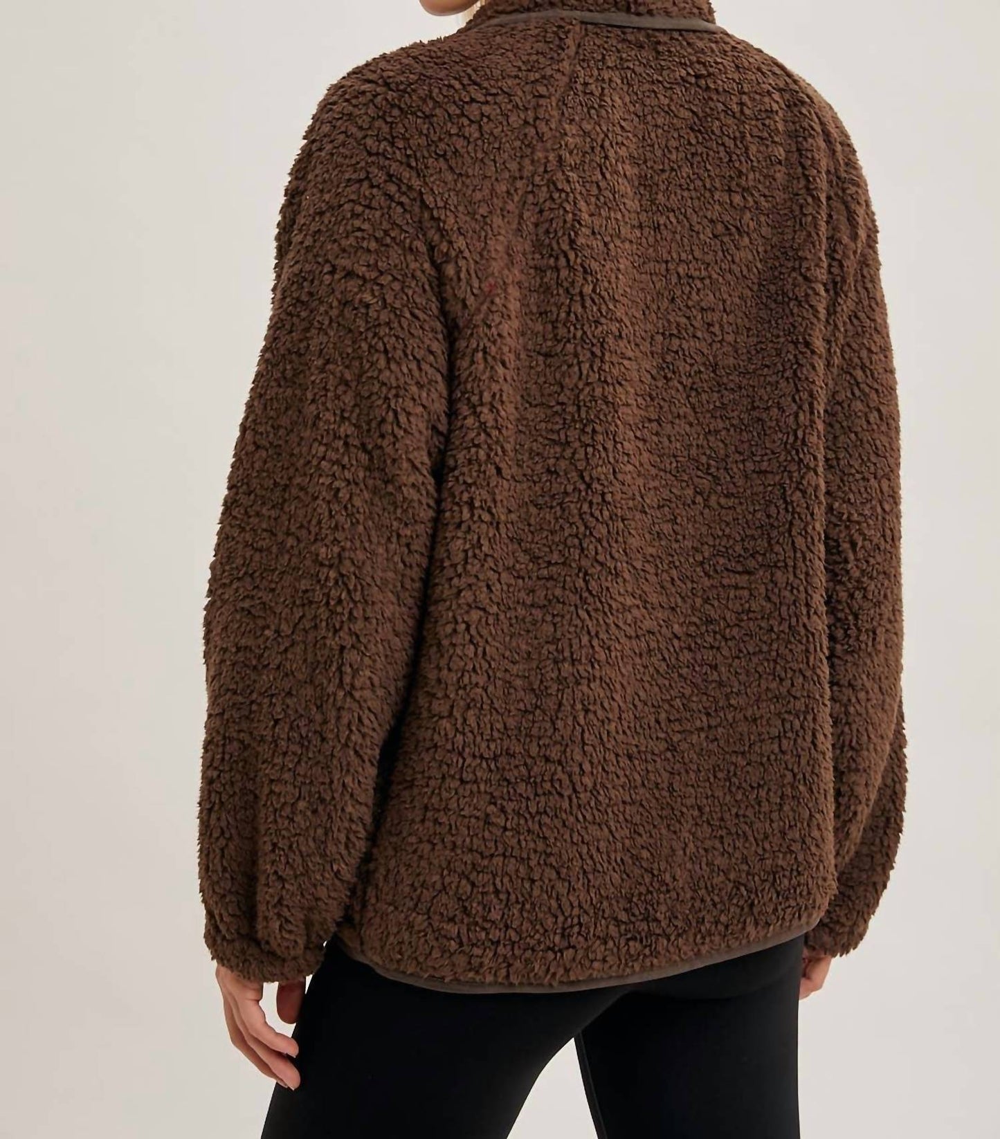 Bluivy - Women's Button Down Fleece Sherpa Jacket