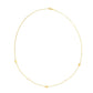 14k Yellow Gold Pearl Clover Necklace