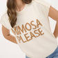 Blu Pepper - Mimosa Please Short Sleeve Pullover Sweater