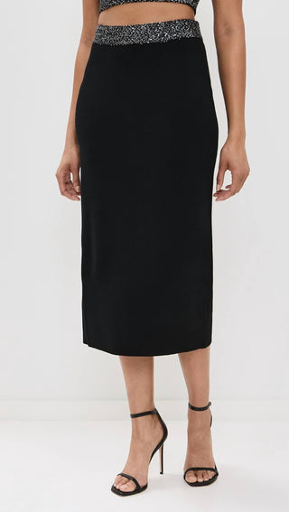 A.L.C. - Jane Sequin Embellished Knit Midi Skirt