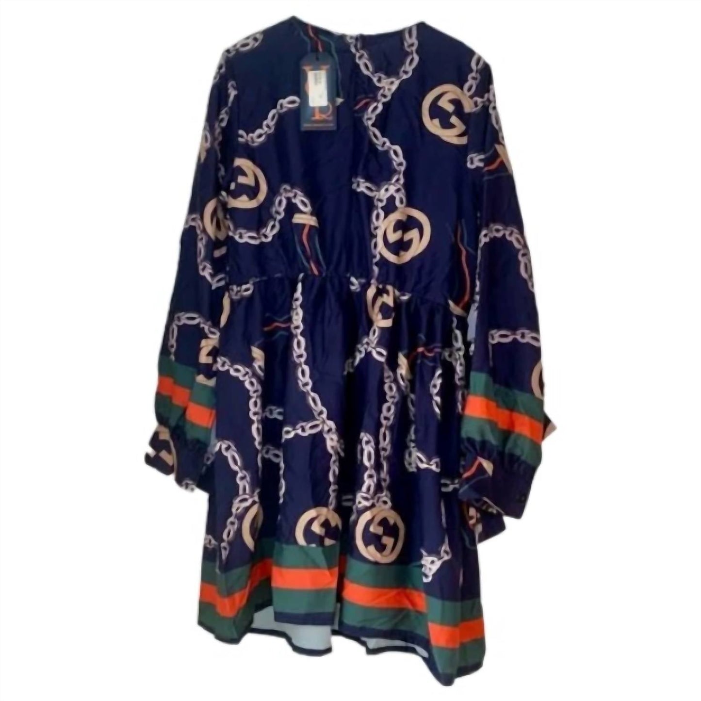 Gaje - Women’s Chain Print Stylish Dress