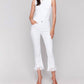 Charlie B - Cropped Jeans With Fringed Hem