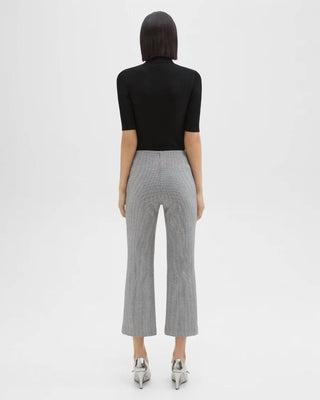 Theory - Cropped Kick Pants Houndstooth Jersey Cropped Kick Pants