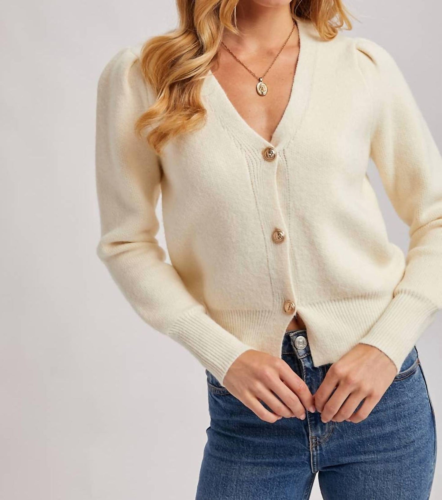 Bluivy - Women's Button Down V Neck Cardigan