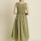 Aureum - Women's Boat Neck Floral Maxi Dress