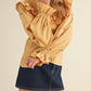 &Merci - Ruffled Smocked Embroidered Blouse