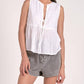 Elan - Sleeveless Flyaway Top