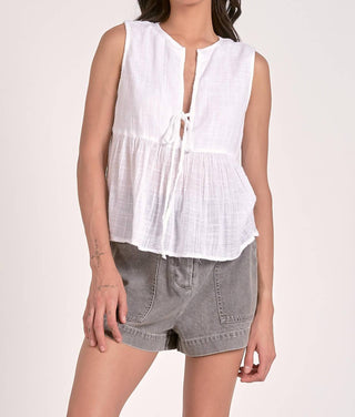 Elan - Sleeveless Flyaway Top