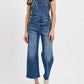 Risen - Knotted Strap Denim Overalls