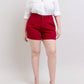 Judy Blue - High Waist Tummy Control Garment Heart Shaped Pocket Trouser Denim Short