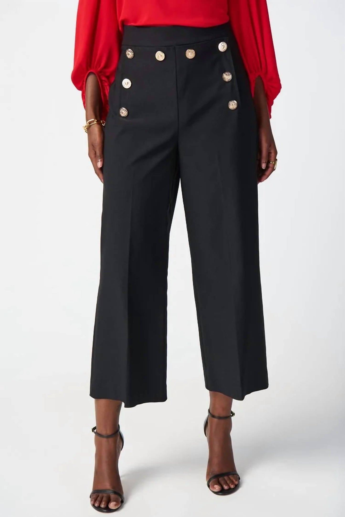 Joseph Ribkoff - Millennium Culotte Pants with Gold Buttons Pants