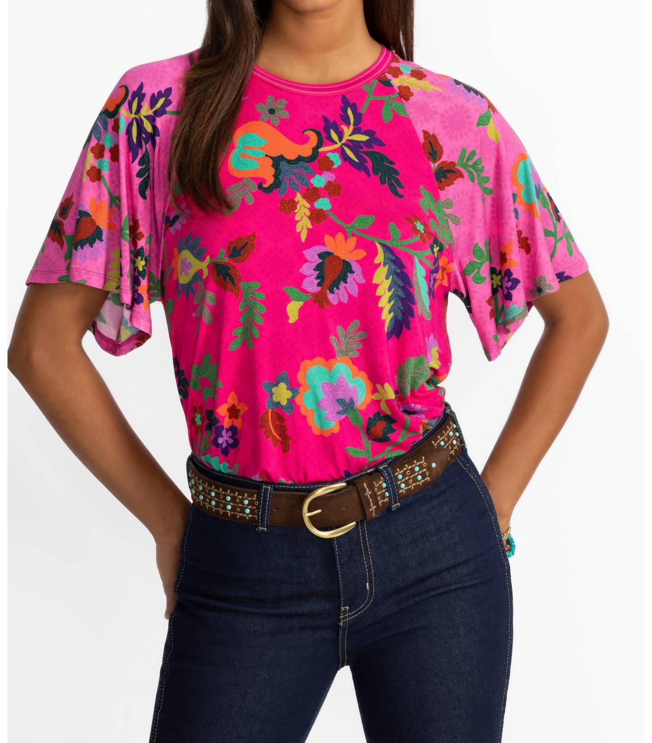 Johnny Was - Janie Favorite Flutter Raglan Sleeve Top