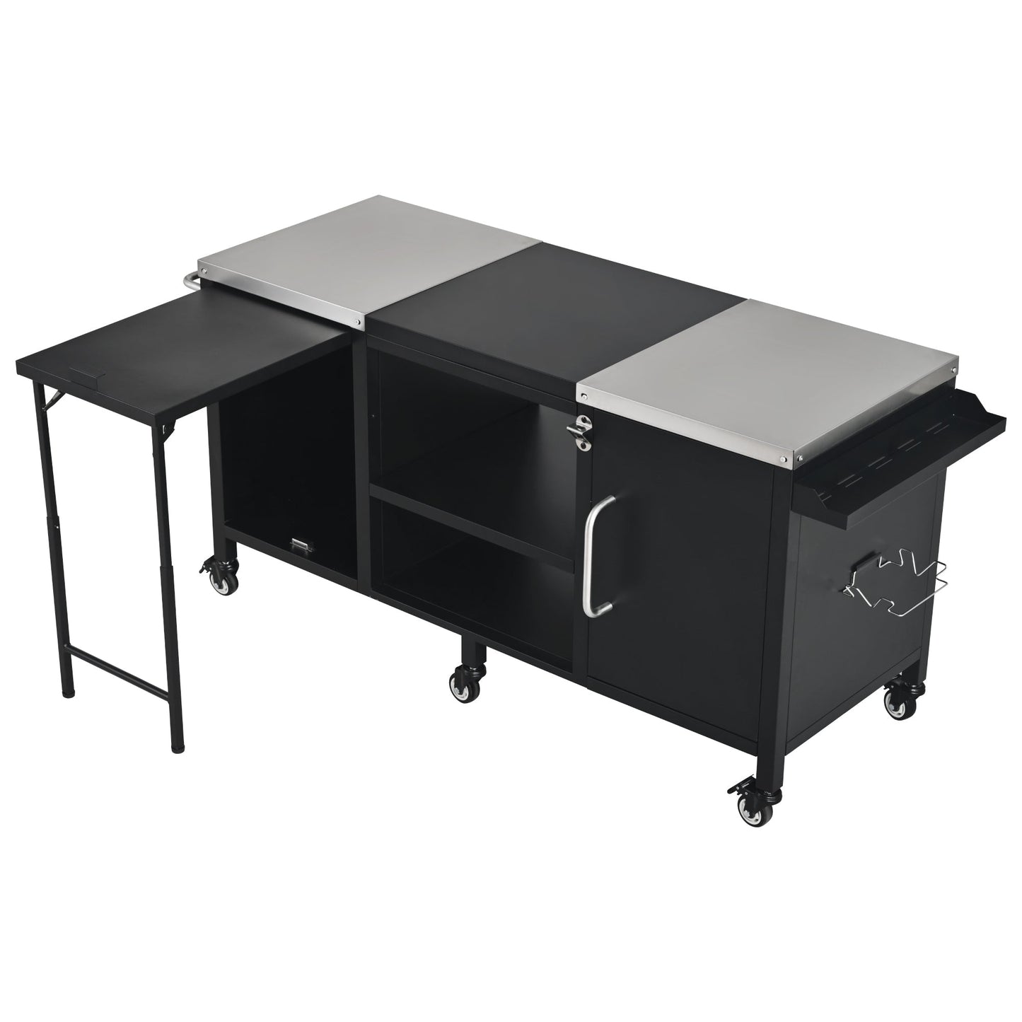 K&K 72.4' Large Grill Table for Big Green Egg