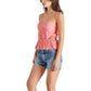Steve Madden - Solange Ruched Peplum Camisole