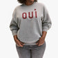 Clare V. - Oversized Sweatshirt with Oui