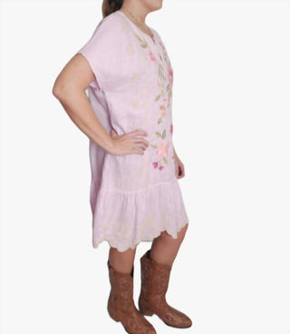 Johnny Was - DELLA RELAXED LINEN FLOUNCE DRESS