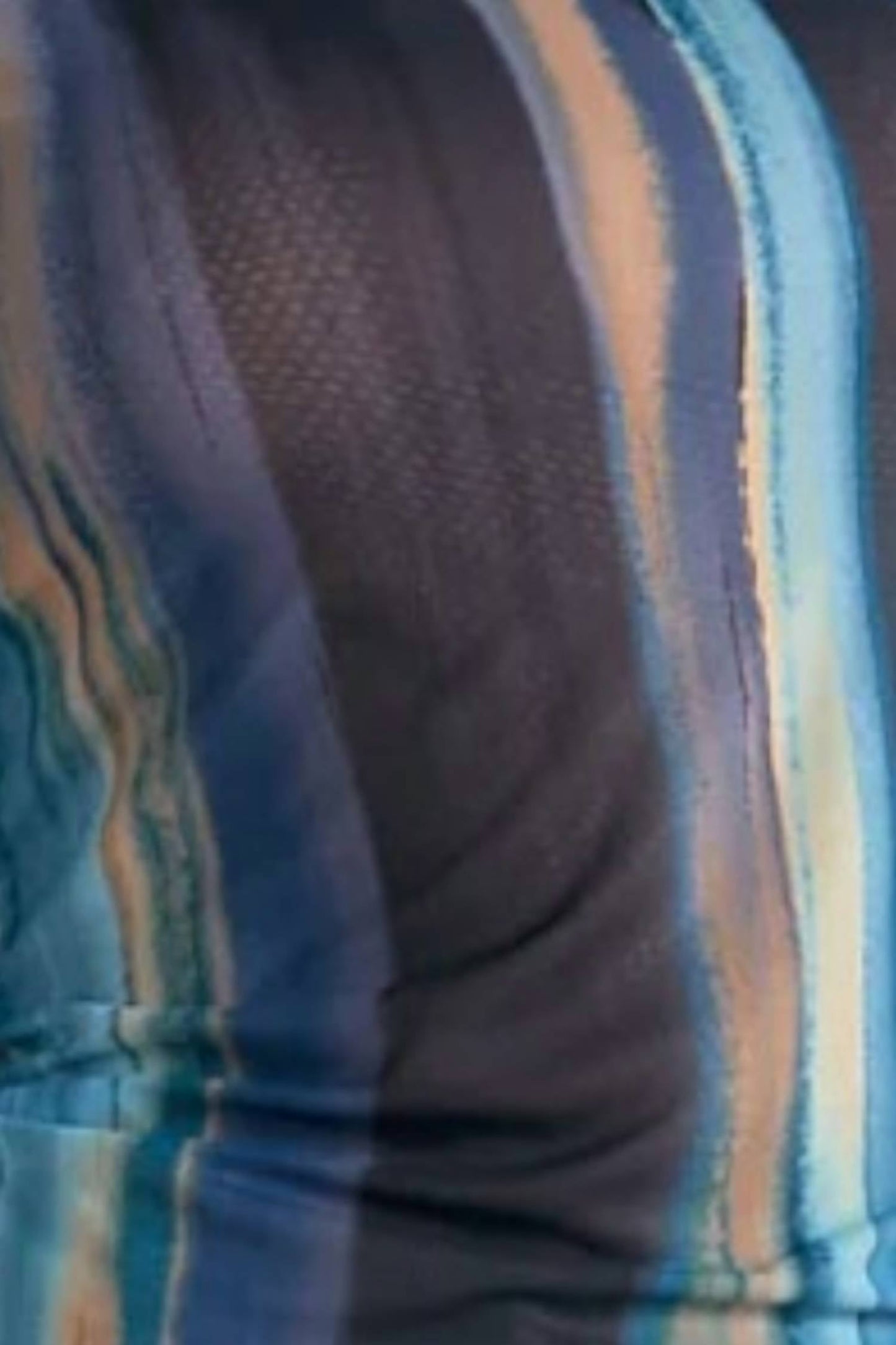 Elan - Watercolor Long Sleeve Mockneck Top