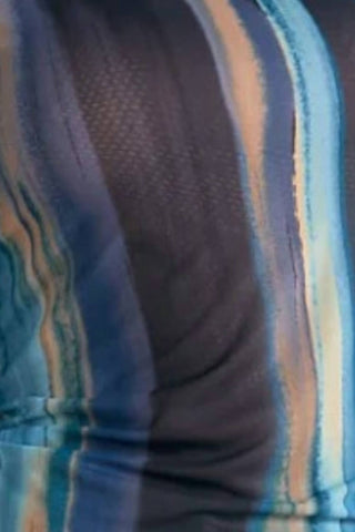 Elan - Watercolor Long Sleeve Mockneck Top