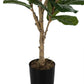 47" Tall Artificial Fiddle Tree Indoor Faux Plant