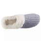 Isotoner - Women's Erin Rib Knit Chenille Hoodback Slippers