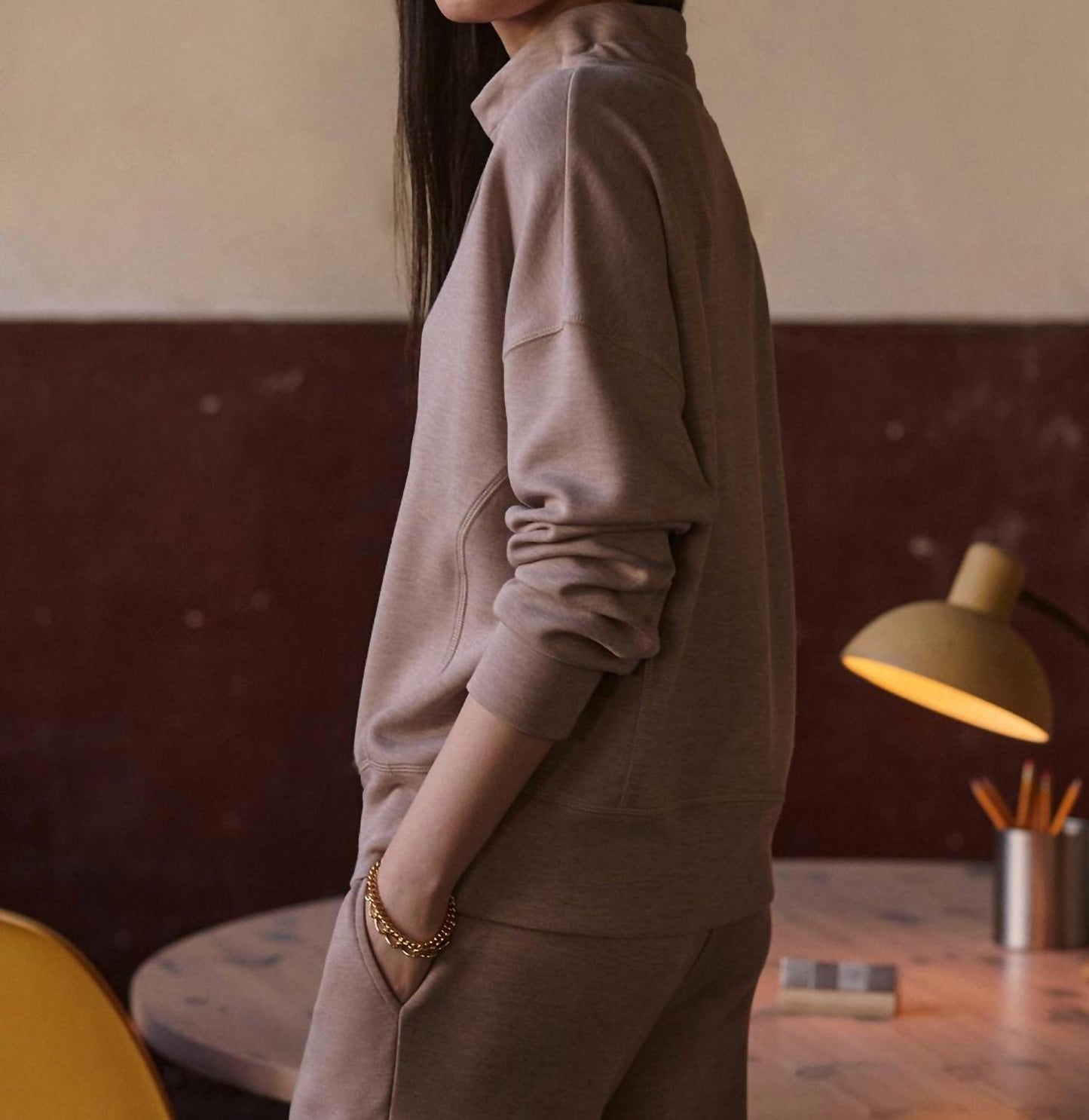 Varley - Oakdale Mock Neck Sweatshirt