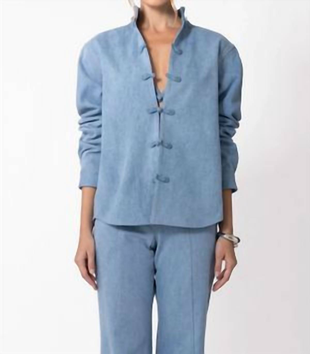 Sau Lee - Bobbi Boyfriend Fit Button Up Shirt