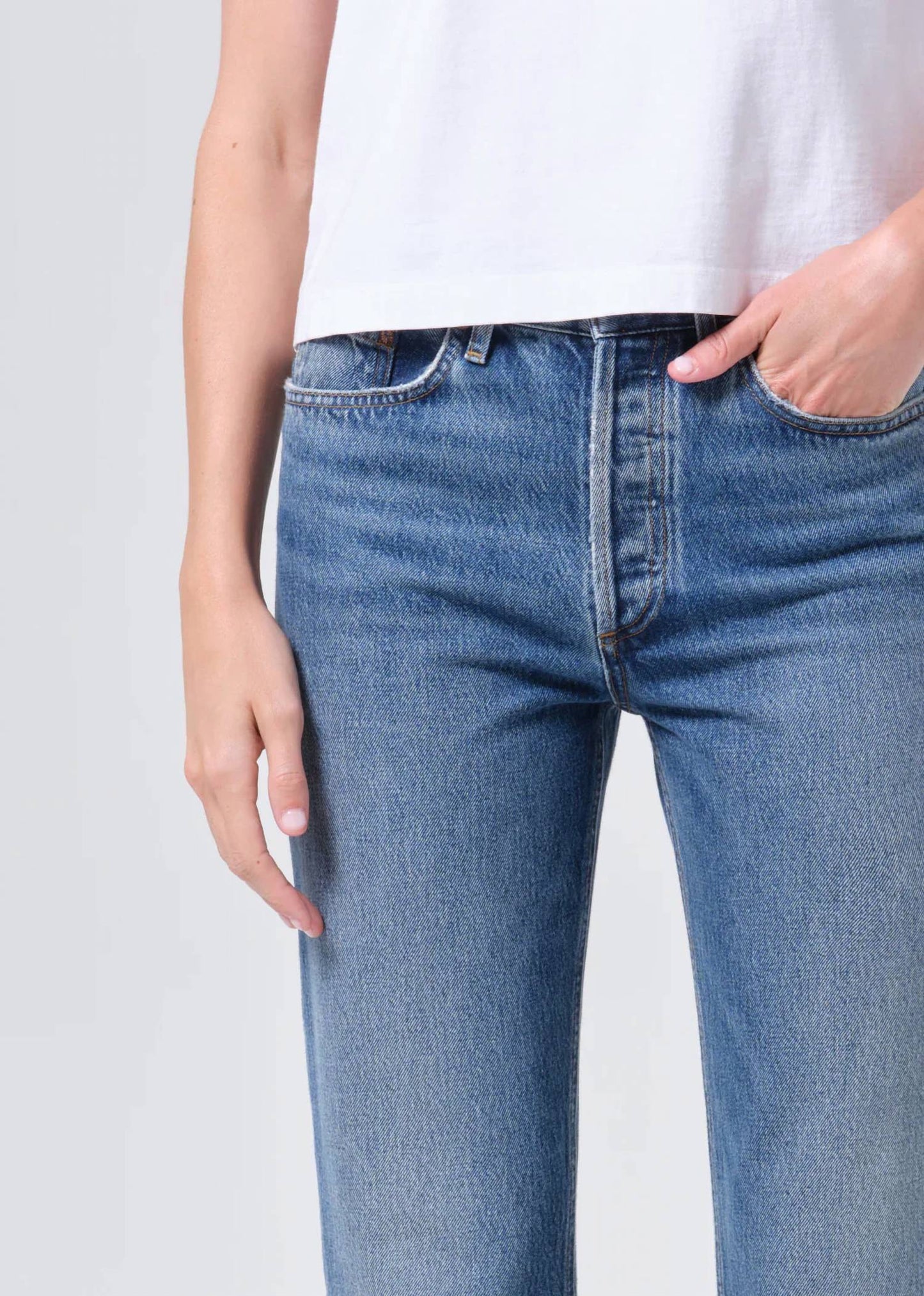 Agolde - Women's Lana Relaxed Straight Jeans