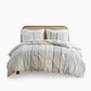 Full/Queen Cotton Printed Duvet Cover Set with Chenille