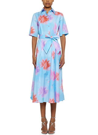 Prabal Gurung - Short Sleeve Midi Floral Shirtdress