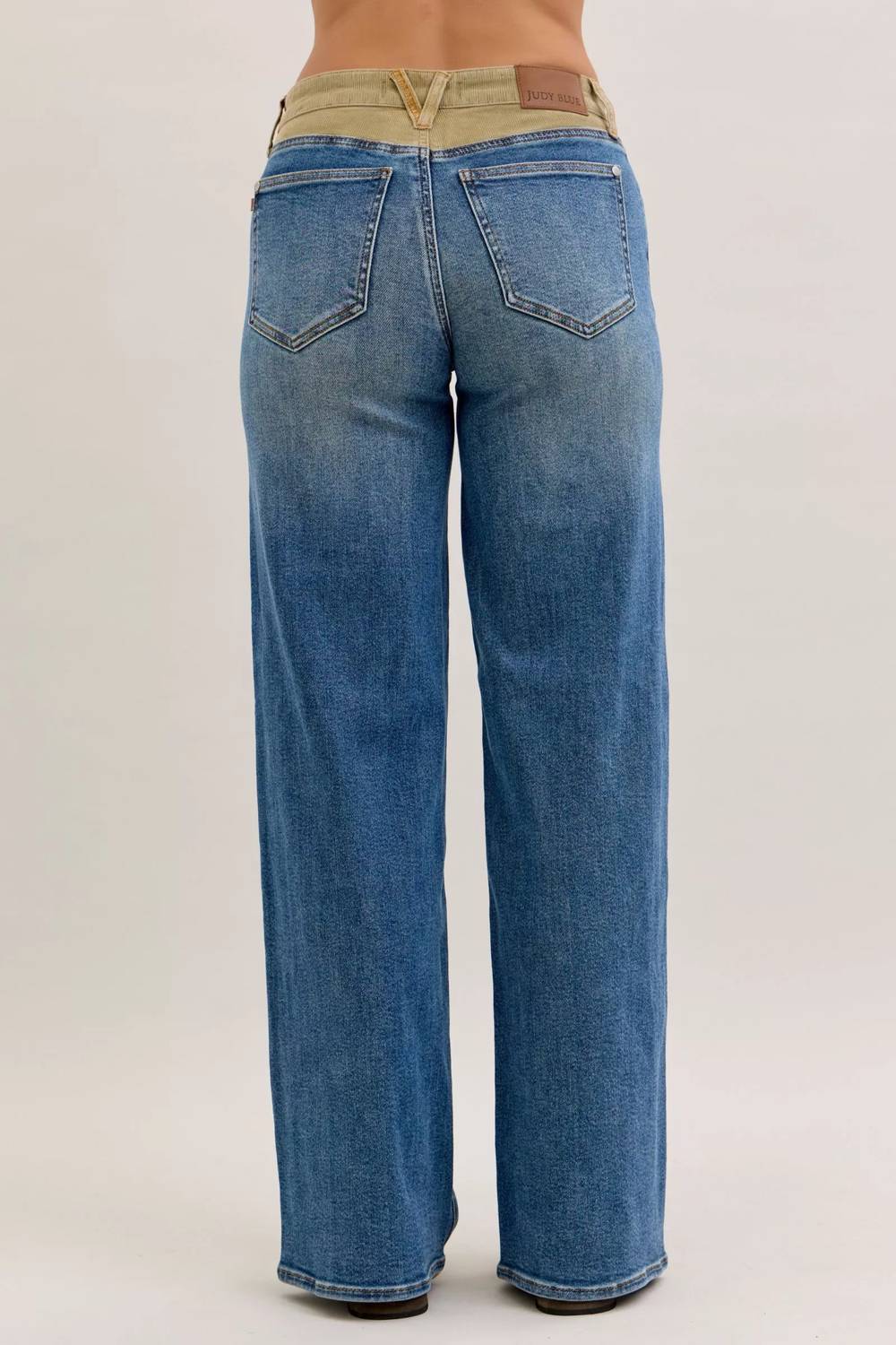 Judy Blue - Corduroy Waist Straight Leg Jeans