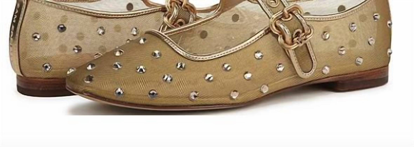 Sam Edelman - Women's Michaela Shine Mary Jane Flat Shoes