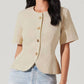Astr - Saige Cutaway Linen Blend Jacket