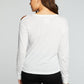 Chaser - Chaser Recycled Vintage Jersey Vented Long Sleeve Drop Shoulder Crew Neck