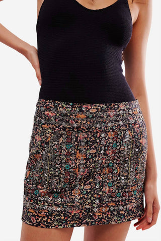Free People - Embellished Mini Skirt