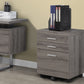 Rolling Mobile File Cabinet with Storage Drawers & Printer Stand