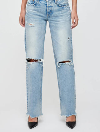 Moussy - Odessa Straight Low Rise Jeans