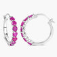 2.80 Carat Genuine Ruby .925 Sterling Silver Earrings