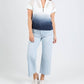 J. Society - Women's Mesh Ombre Zip Cap Sleeve Sweater
