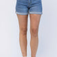 Judy Blue - Mid Rise Cuffed Shorts