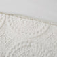 King/Cal King Embroidered Medallion Faux Fur Comforter Mini Set
