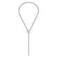 Eklexic - Women's Micro Royal Rolo Toggle Lariat Necklace