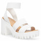 Madden Girl - Women's Elastic Lug Sole Ankle Strap Sandals