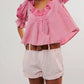 Free People - Sophie Embroidered Top